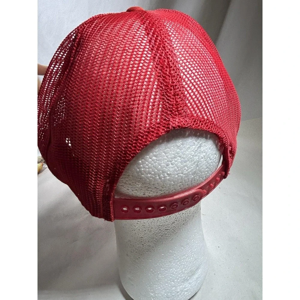 Vintage Norman Used Cars Valdosta Georgia GA Auto Mesh Rope Red Trucker Snapback